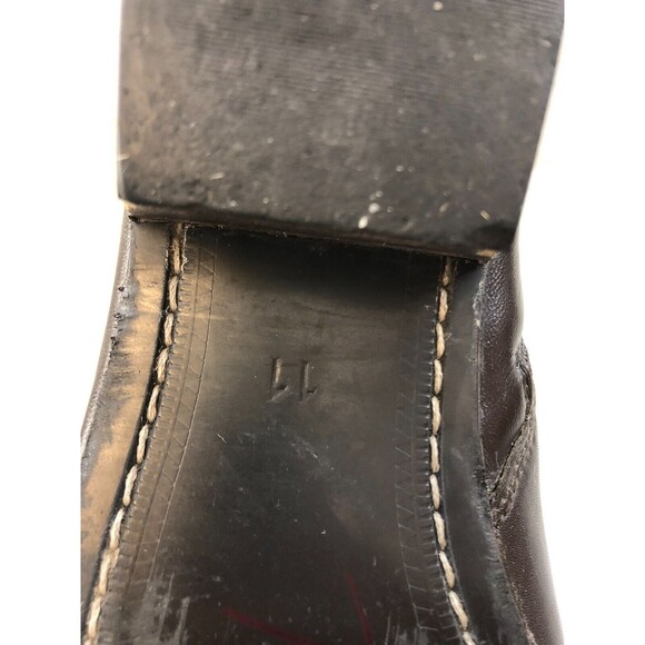 Fortune From Liberty LS-807 Mens  11 Brown Leather Side Zip Biker Ankle Bootie - Picture 6 of 10